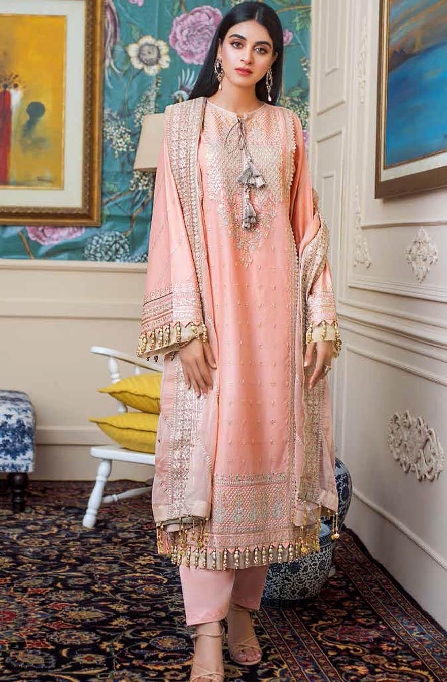 Gul Ahmed Embroidered Lawn Suits Unstitched 3 Piece GA21S FS 40 - Summer Collection