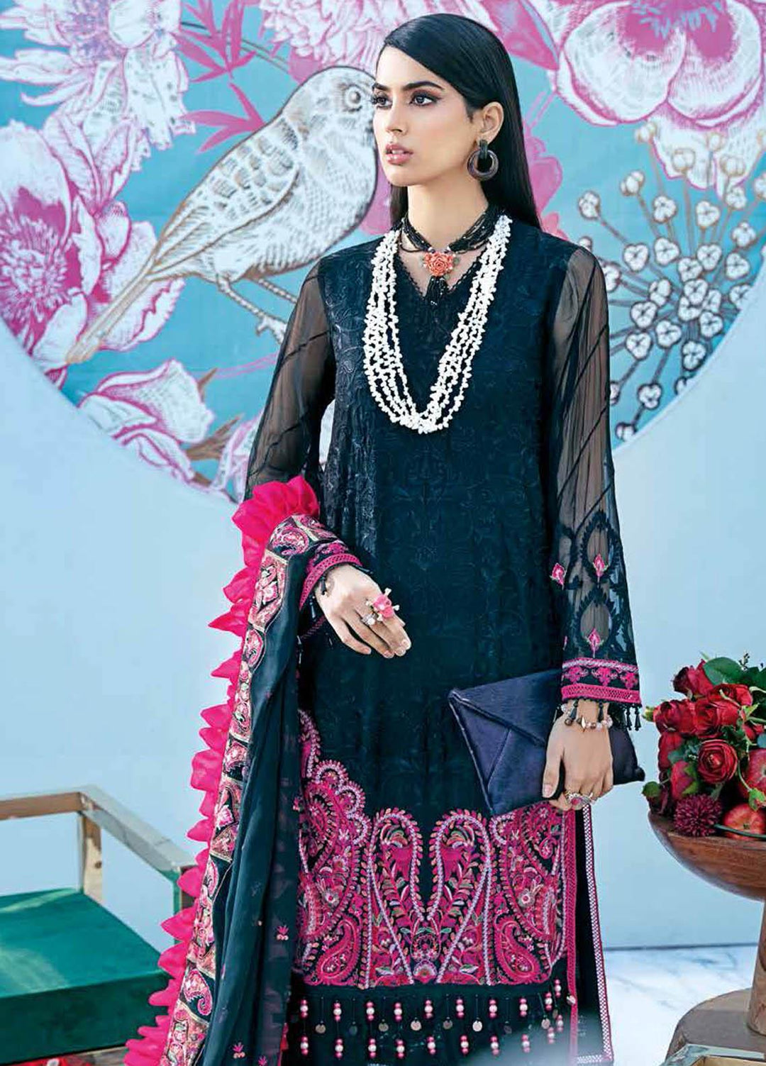 Gul Ahmed Embroidered Chiffon Suits Unstitched 3 Piece GA21S LE 29 - Summer Collection