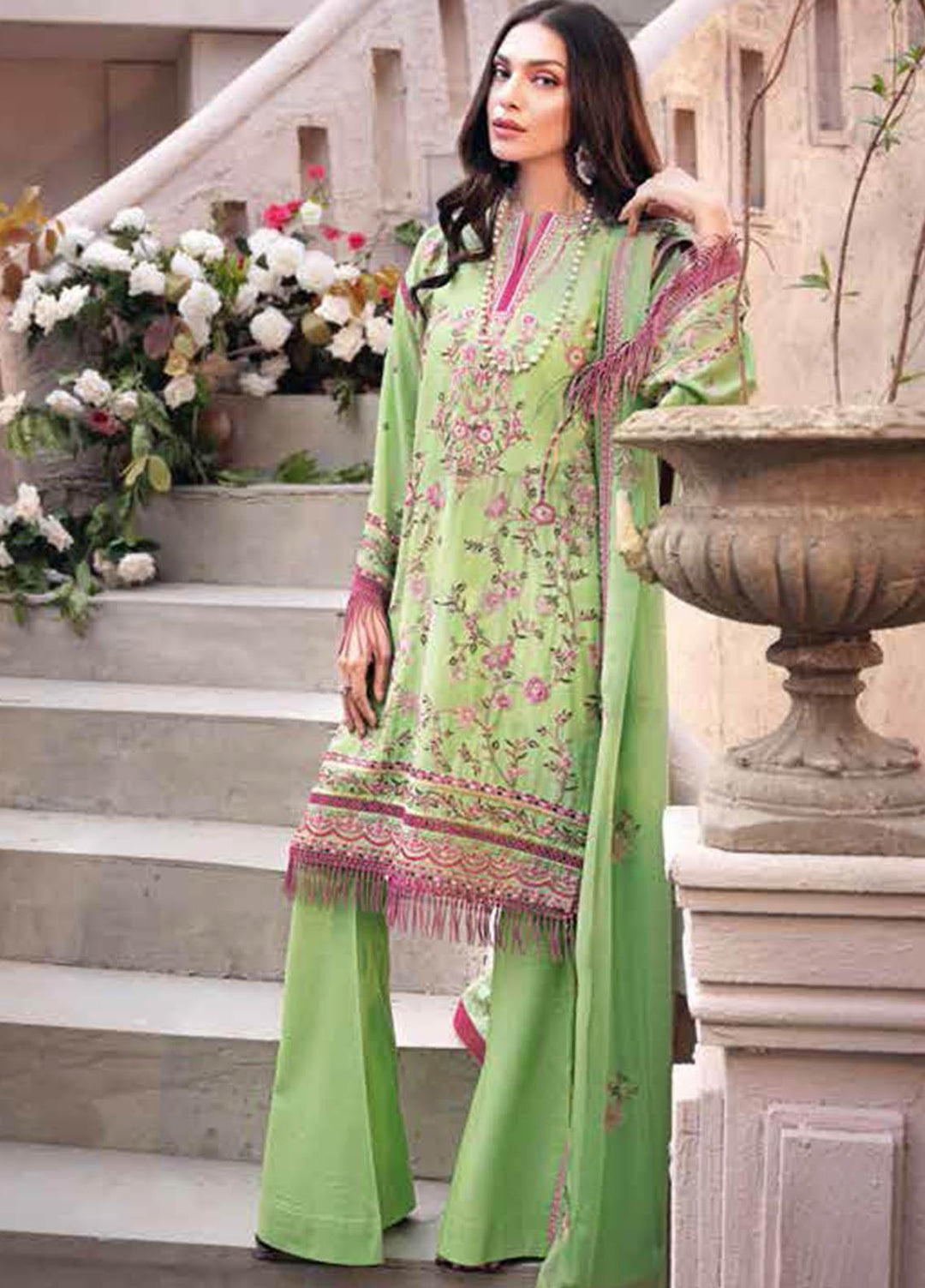 Gul Ahmed Embroidered Swiss Voile Suits Unstitched 3 Piece GA21S LSV 44 - Summer Collection