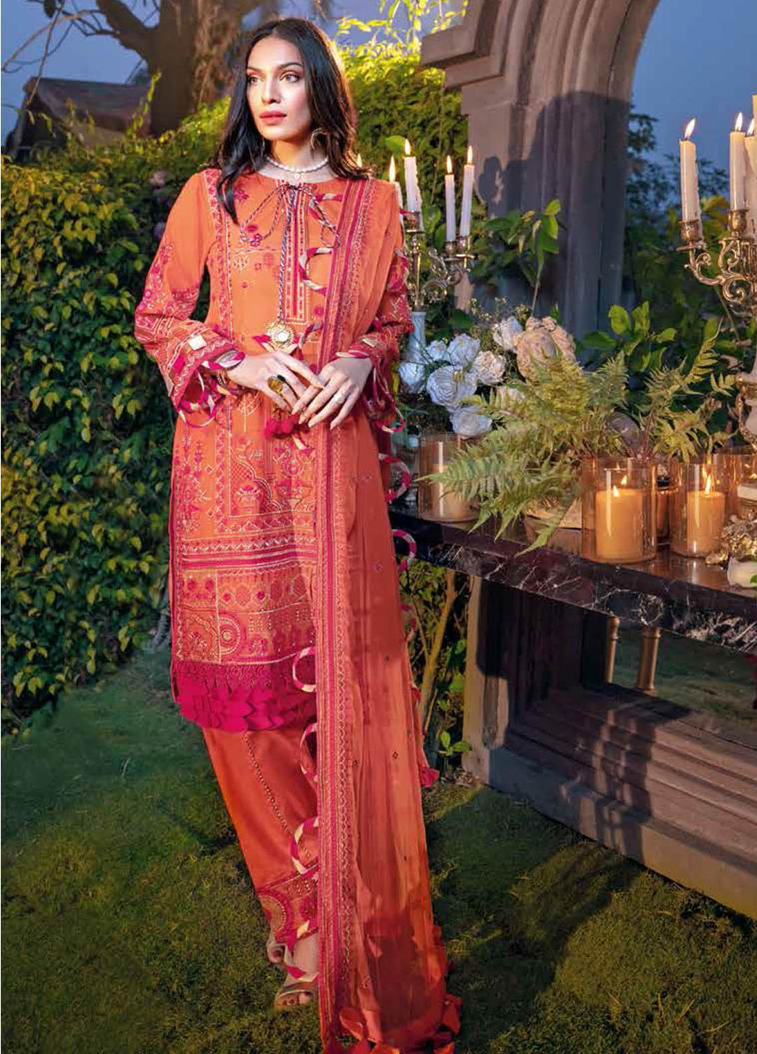 Gul Ahmed Embroidered Swiss Voile Suits Unstitched 3 Piece GA21S LSV 51 - Summer Collection