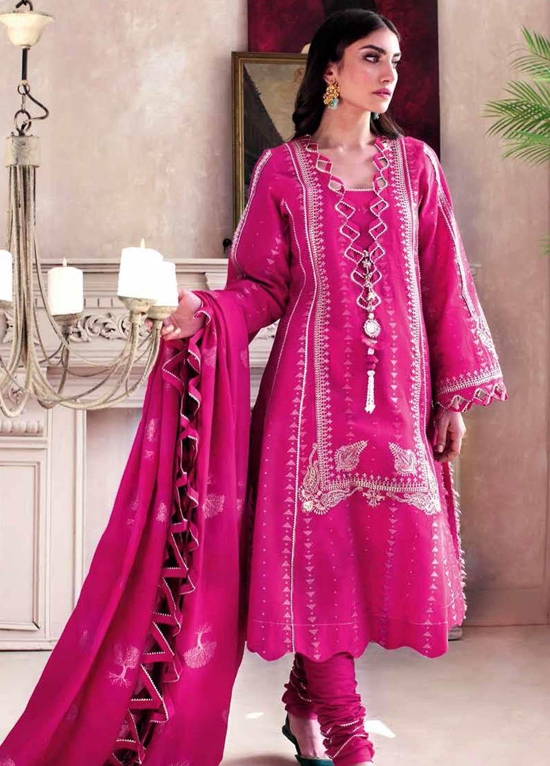 Gul Ahmed Embroidered Jacquard Suits Unstitched 3 Piece GA21S MJ 52 - Summer Collection