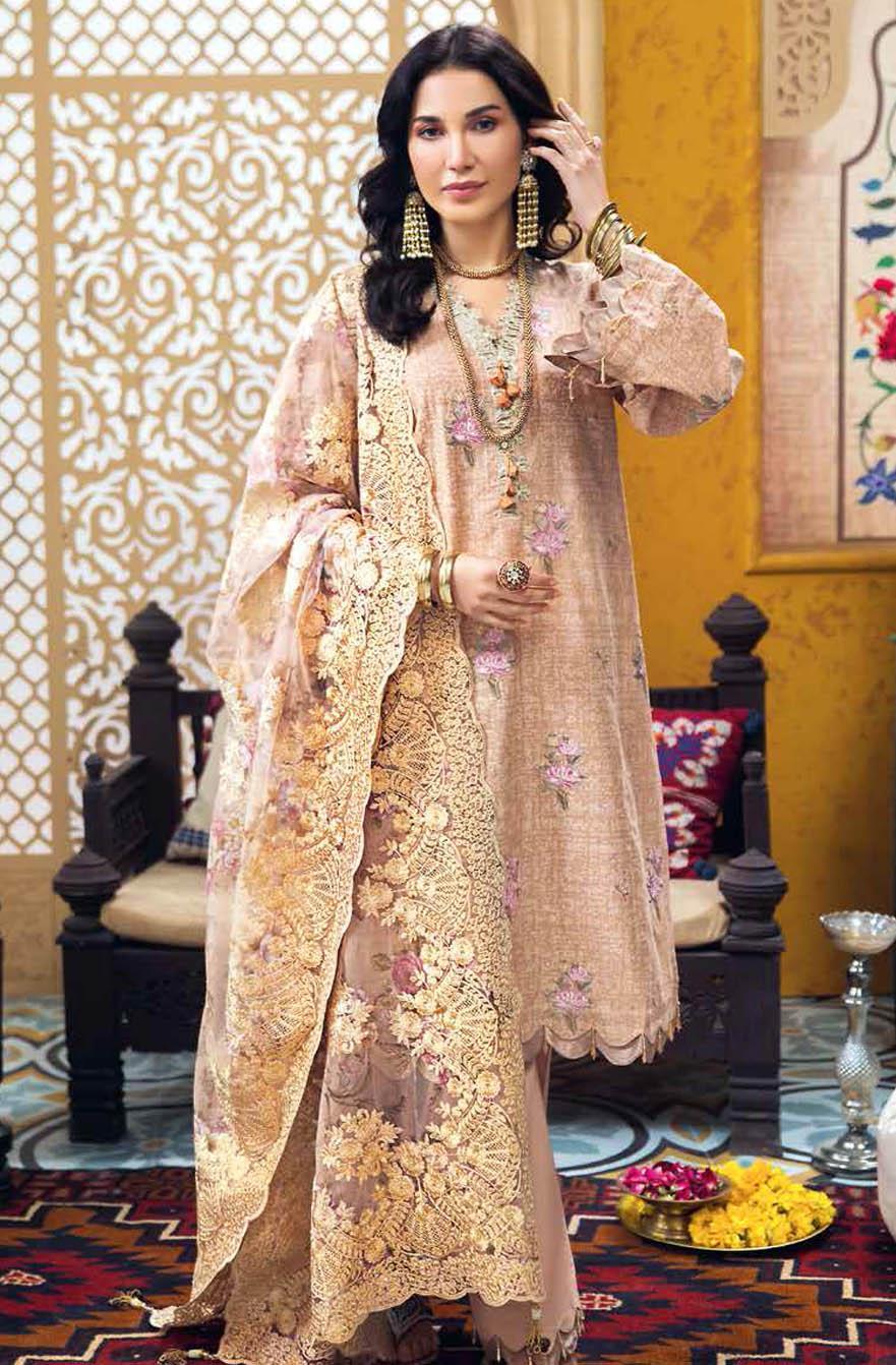Gul Ahmed Embroidered Chiffon Suits Unstitched 3 Piece GA21S PM 334 - Summer Collection