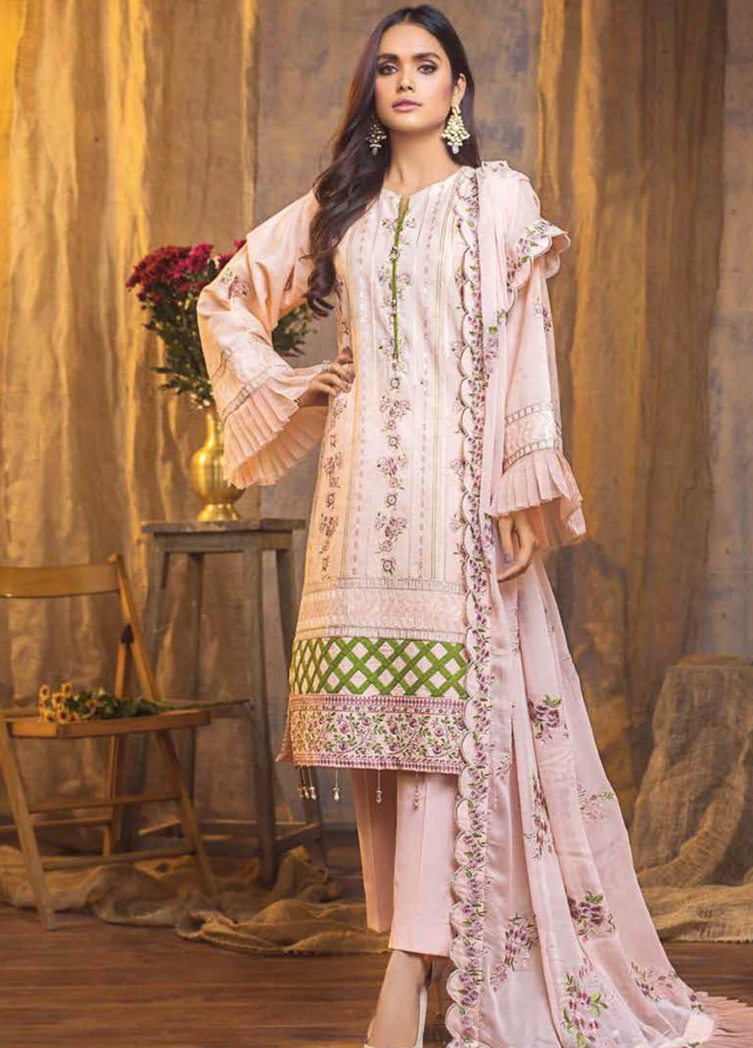 Gul Ahmed Embroidered Jacquard Suits Unstitched 3 Piece GA21S PM 383 - Summer Collection
