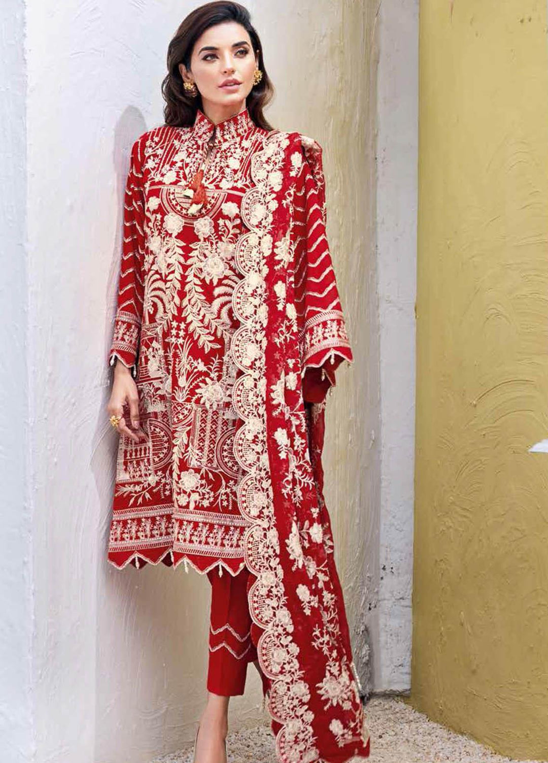 Gul Ahmed Embroidered Lawn Suits Unstitched 3 Piece GA21S PM 389 - Summer Collection