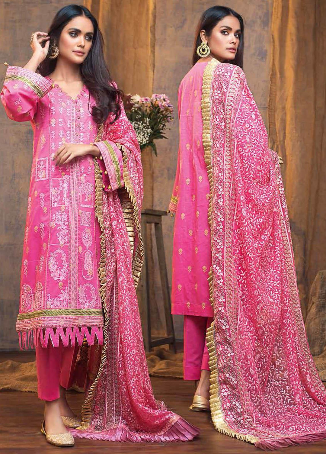 Gul Ahmed Embroidered Lawn Suits Unstitched 3 Piece GA21S PM 394 - Summer Collection