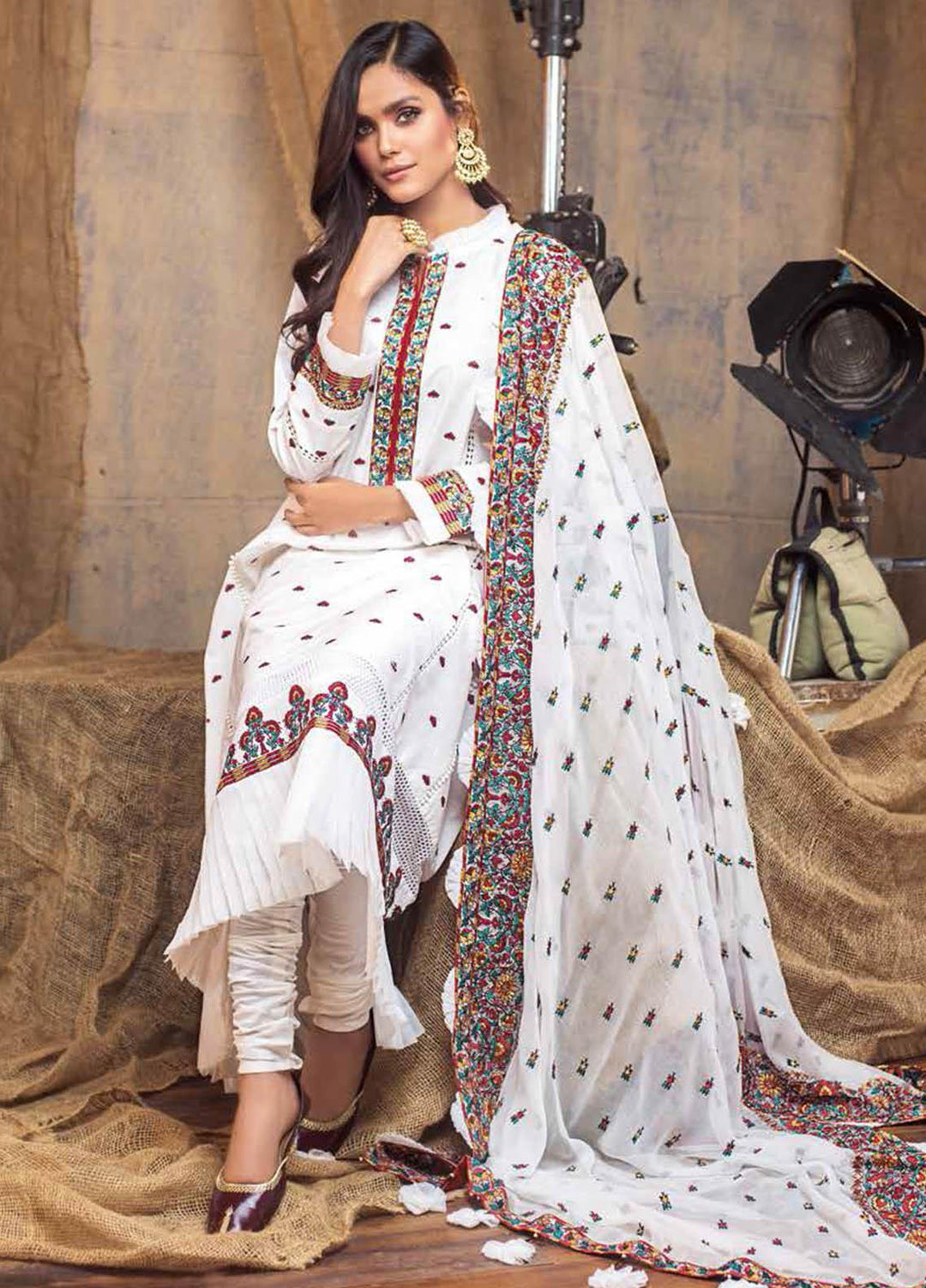 Gul Ahmed Embroidered Lawn Suits Unstitched 3 Piece GA21S PM 398 - Summer Collection