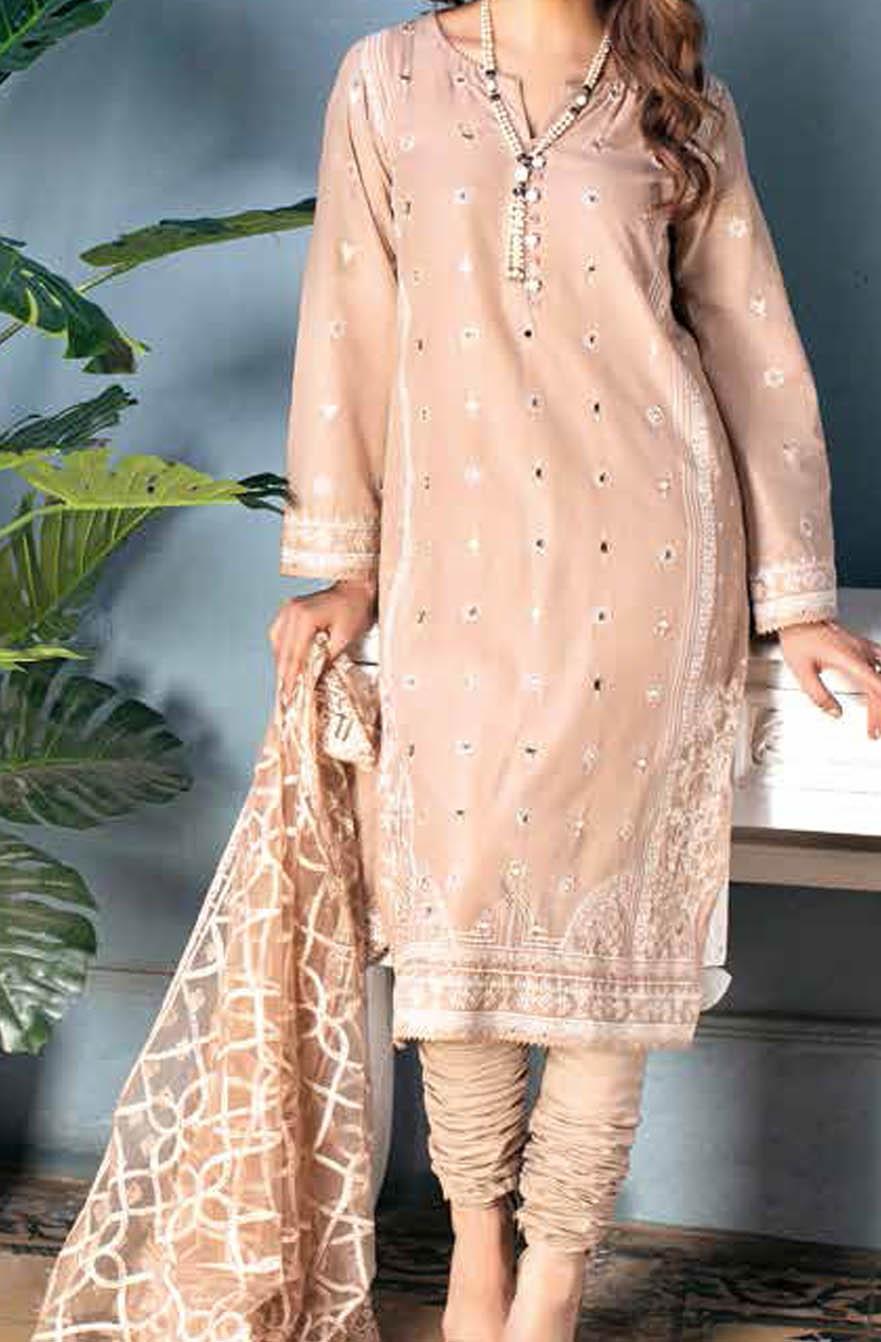 Gul Ahmed Embroidered Lawn Suits Unstitched 3 Piece GA21S PM 400 - Summer Collection