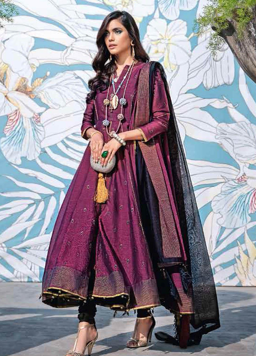 Gul Ahmed Embroidered Jacquard Suits Unstitched 3 Piece GA21S SP 09 - Summer Collection