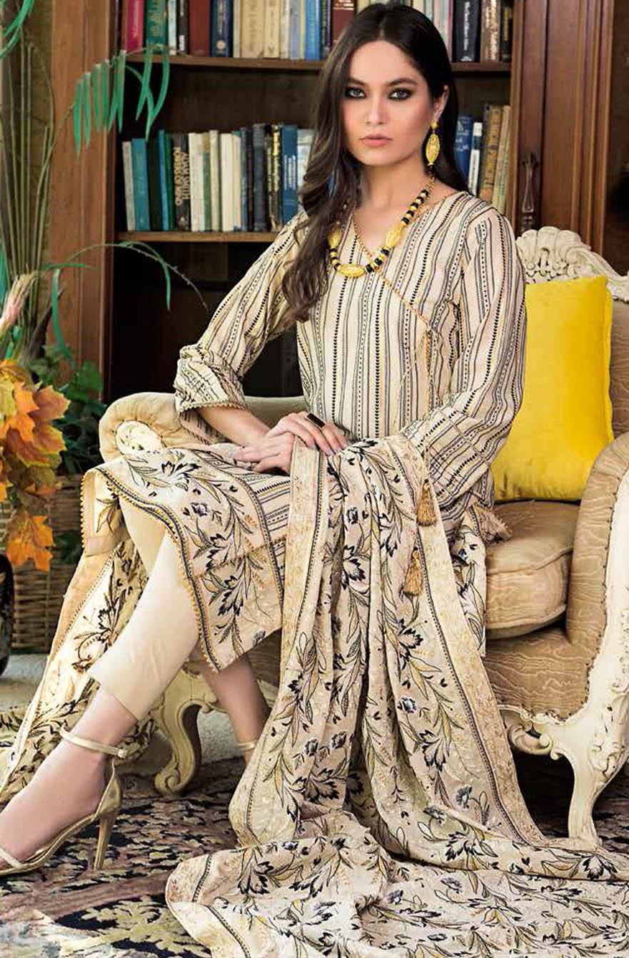 Gul Ahmed Embroidered Lawn Suits Unstitched 3 Piece GA21S SP 73 - Summer Collection