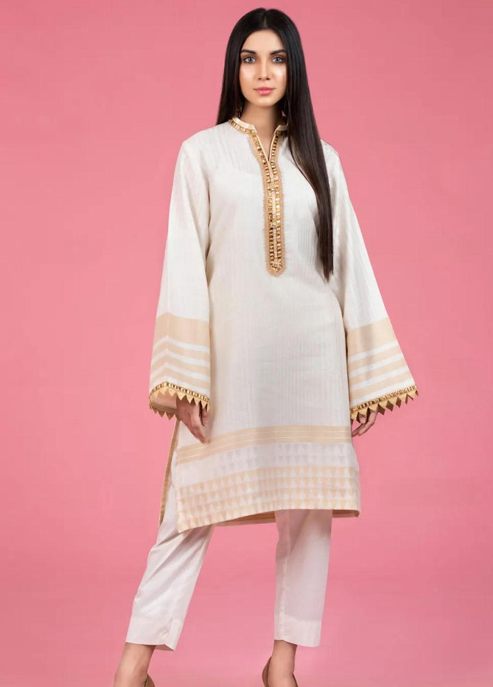 Gul Ahmed Pret Casual Jacquard Kurti GA21P WGK-JQS-DY-095