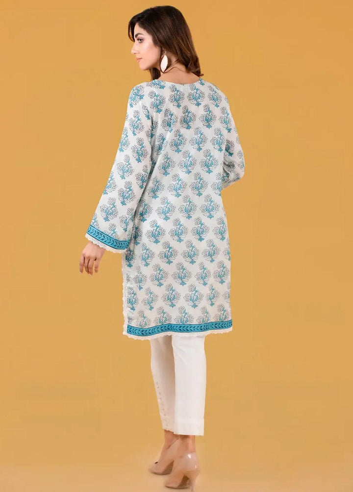 Gul Ahmed Pret Embroidered Cambric Shirt GA21P WGK-LWS-PE-244