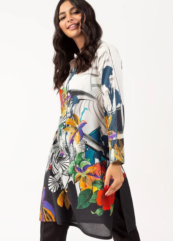 Gul Ahmed Casual Pret Printed Cambric Shirt GA22P GLS-21-50 DP