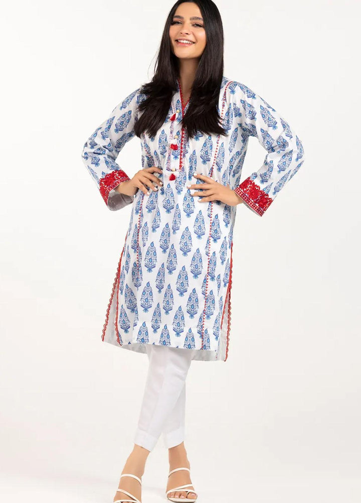 Gul Ahmed Casual Pret Printed Cambric Shirt GA22P WGK-CMS-DE-276