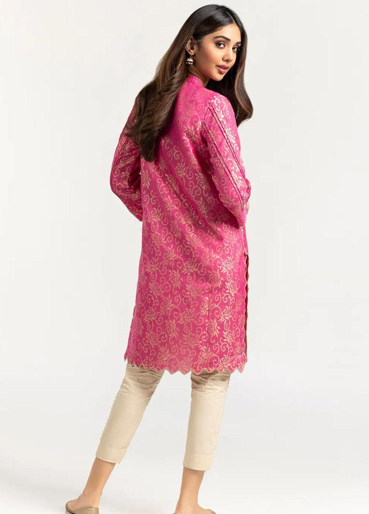 Gul Ahmed Pret Printed Jacquard Shirt GA21P WGK-JQS-DY-578