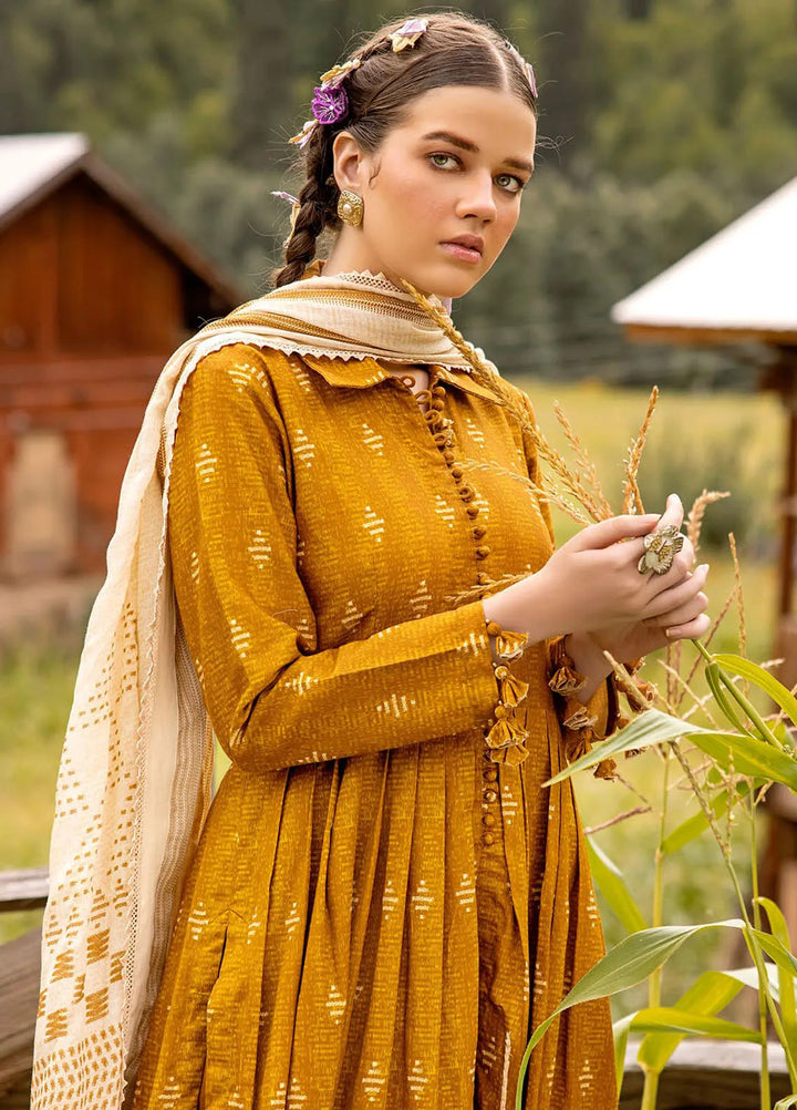 Gul Ahmed Printed Corduroy Suits Unstitched 3 Piece GA24UW CD-42006 - Winter Collection