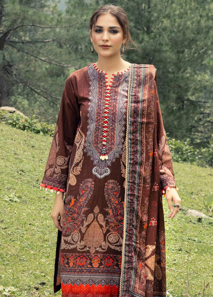 Gul Ahmed Printed Khaddar Suits Unstitched 3 Piece GA24UW AP-42029 - Winter Collection