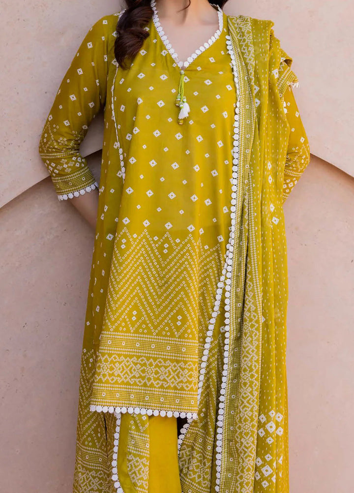 Gul Ahmed Printed Lawn Suits Unstitched 3 Piece GA24SU CL 42287 A - Summer Collection