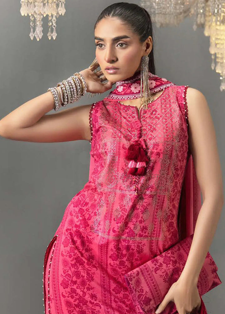 Gul Ahmed Printed Lawn Suits Unstitched 3 Piece GA24SU DN 42037 - Summer Collection