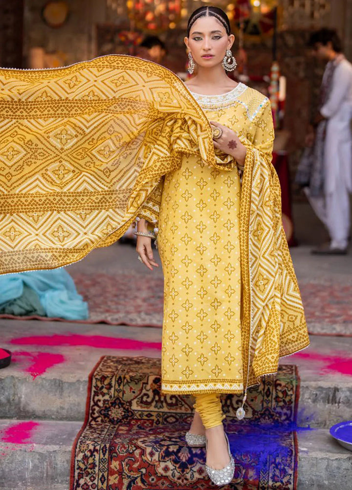 Gul Ahmed Printed Lawn Suits Unstitched 3 Piece GA25CH CL-42315 A - Summer Collection