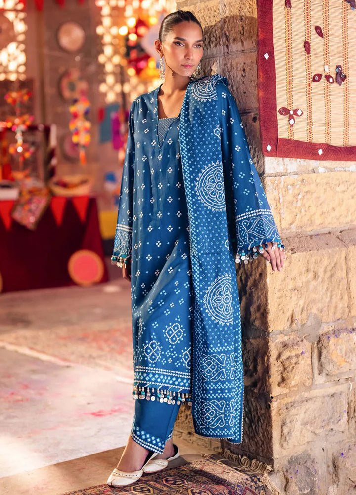 Gul Ahmed Printed Lawn Suits Unstitched 3 Piece GA25CH CL-52171 B - Summer Collection
