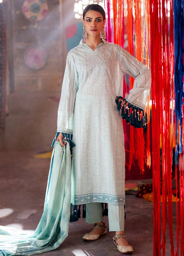 Gul Ahmed Printed Lawn Suits Unstitched 3 Piece GA25CH CL-52179 B - Summer Collection