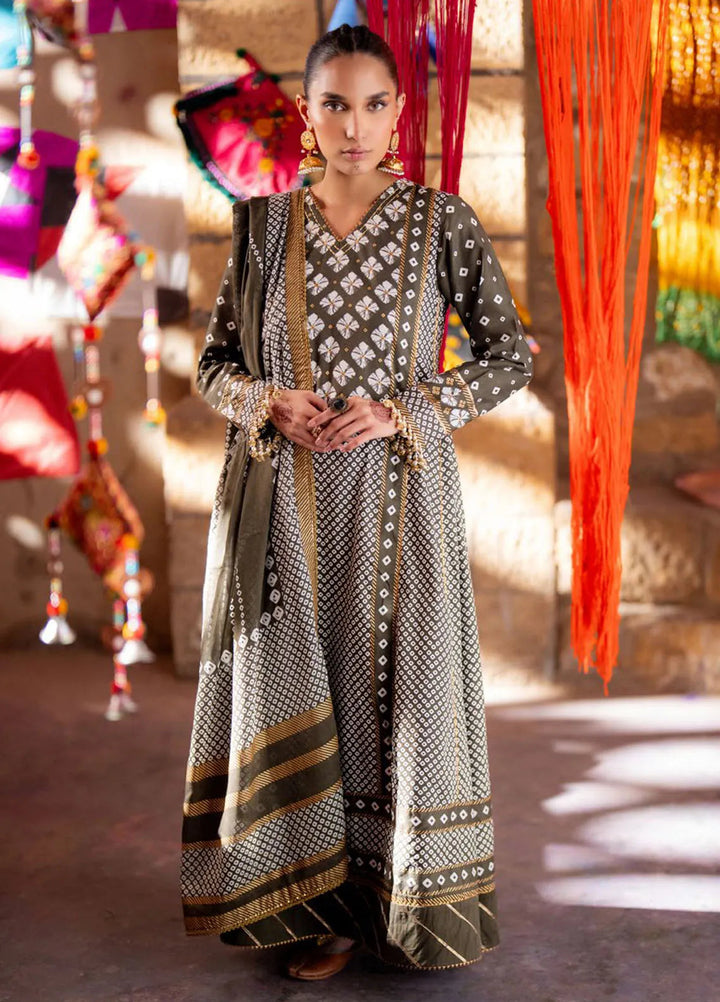 Gul Ahmed Printed Lawn Suits Unstitched 3 Piece GA25CH CL-52401 B - Summer Collection