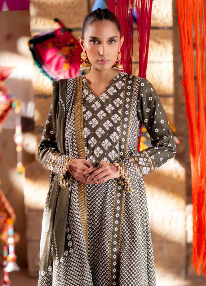 Gul Ahmed Printed Lawn Suits Unstitched 3 Piece GA25CH CL-52401 B - Summer Collection