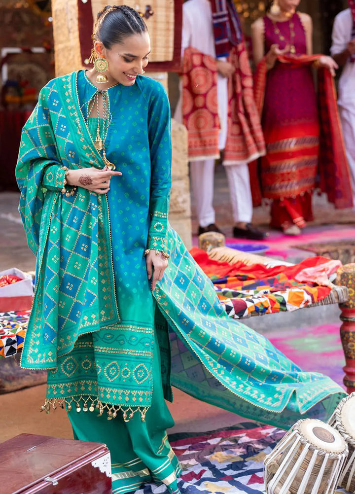 Gul Ahmed Printed Lawn Suits Unstitched 3 Piece GA25CH CL-52410 A - Summer Collection