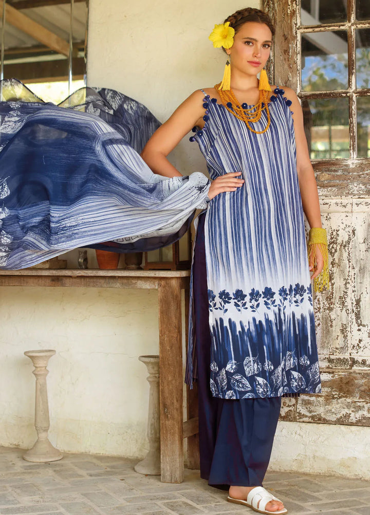 Gul Ahmed Printed Lawn Suits Unstitched 3 Piece GA25TJS CL-52058 - Summer Collection