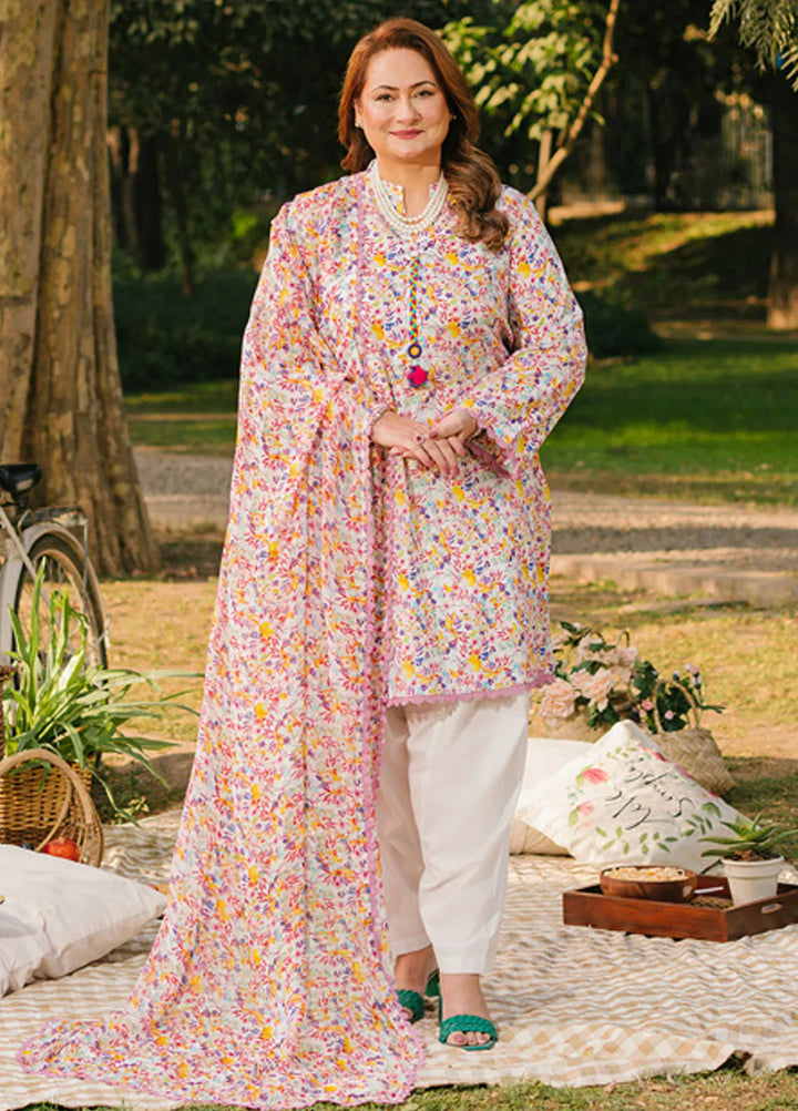 Gul Ahmed Printed Lawn Suits Unstitched 3 Piece GA25TM BM-52030 - Summer Collection