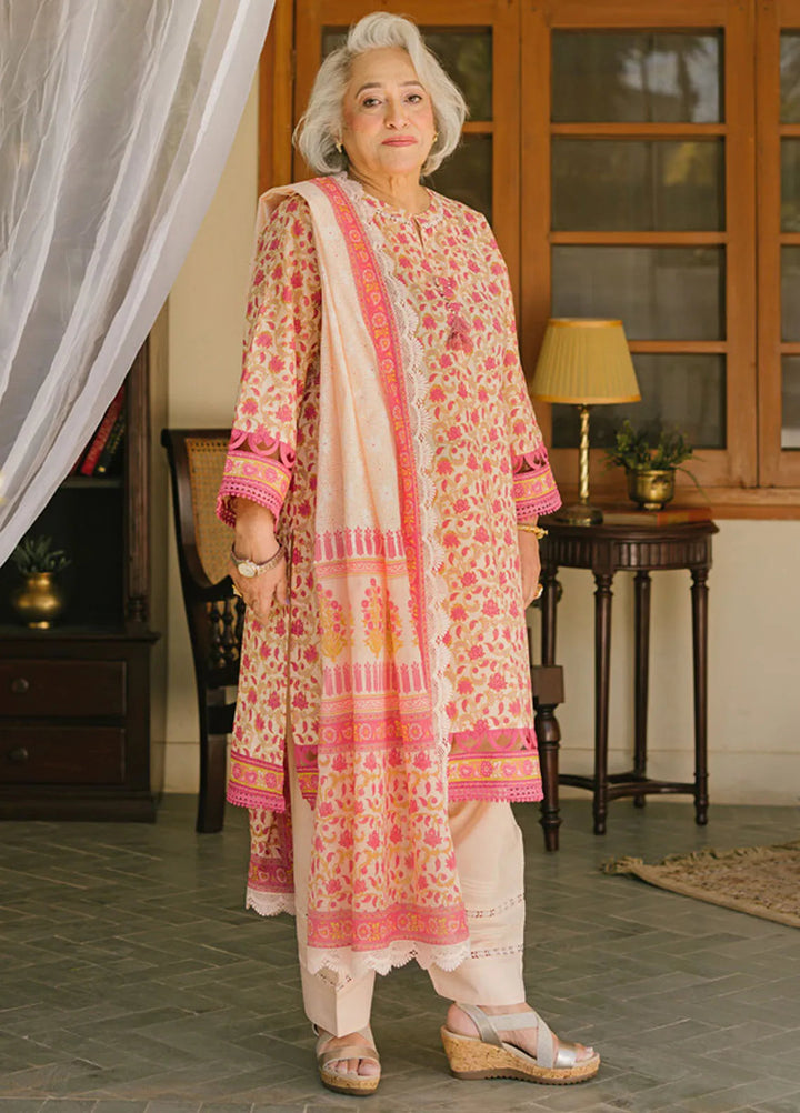 Gul Ahmed Printed Lawn Suits Unstitched 3 Piece GA25TM CL-42243 A - Summer Collection