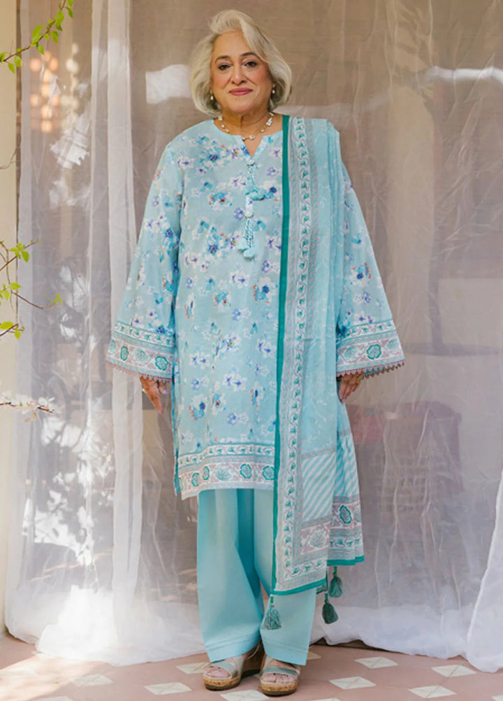 Gul Ahmed Printed Lawn Suits Unstitched 3 Piece GA25TM CL-52128 B - Summer Collection