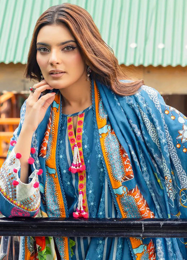 Gul Ahmed Printed Light Khaddar Suits Unstitched 3 Piece GA24UW K-42006 L - Winter Collection