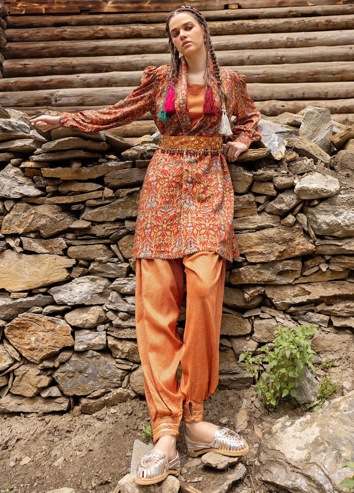 Gul Ahmed Printed Linen Suits Unstitched 2 Piece GA24UW VT-42008 - Winter Collection