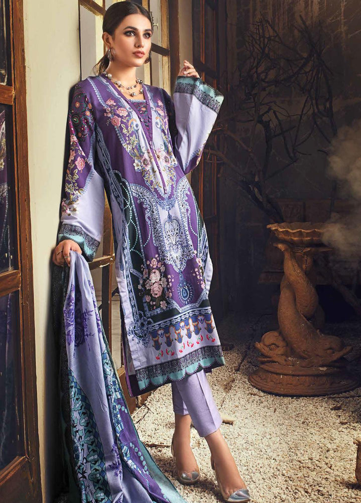 Gul Ahmed Printed Corduroy Suits Unstitched 3 Piece GA21JW CD-12010 A - Winter Collection
