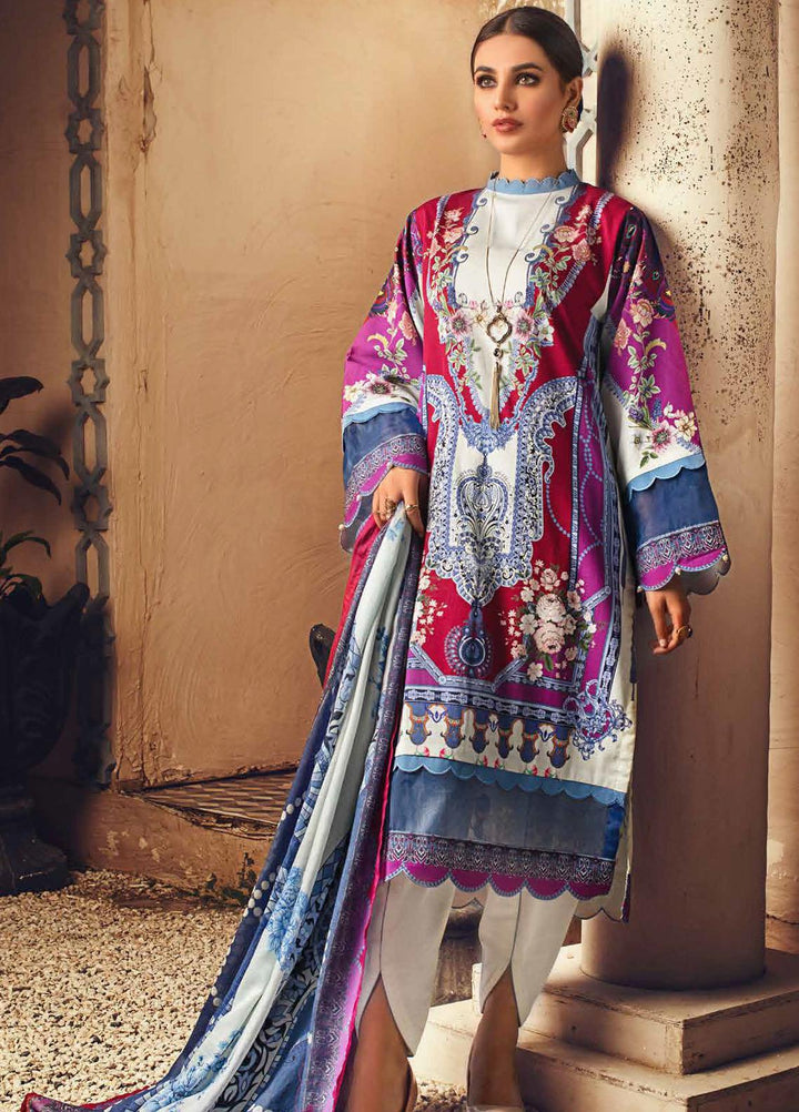 Gul Ahmed Printed Corduroy Suits Unstitched 3 Piece GA21JW CD-12010 B - Winter Collection