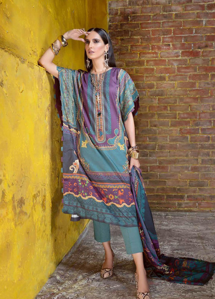 Gul Ahmed Printed Corduroy Suits Unstitched 3 Piece GA21JW CD-12011 A - Winter Collection