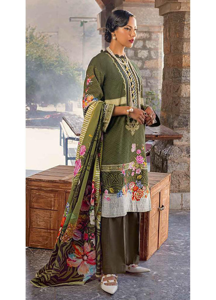 Gul Ahmed Printed Khaddar Suits Unstitched 3 Piece GA21JW K-12019 B   - Winter Collection
