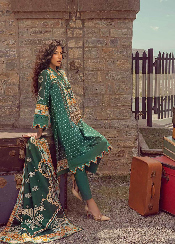 Gul Ahmed Printed Khaddar Suits Unstitched 3 Piece GA21JW K-12028 B   - Winter Collection