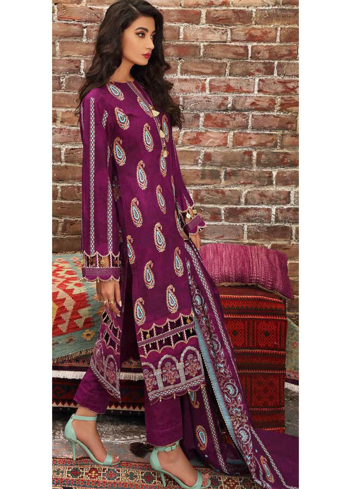 Gul Ahmed Printed Khaddar Suits Unstitched 3 Piece GA21JW K-12035 B - Winter Collection