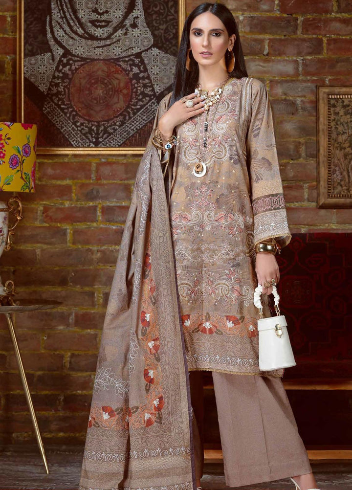 Gul Ahmed Embroidered Khaddar Suits Unstitched 3 Piece GA21JW K-12046 - Winter Collection