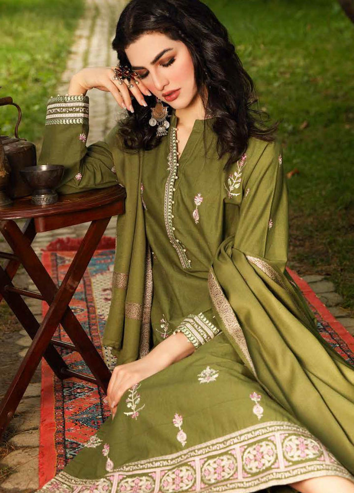 Gul Ahmed Embroidered Khaddar Suits Unstitched 3 Piece GA21JL AP-12028 - Winter Collection