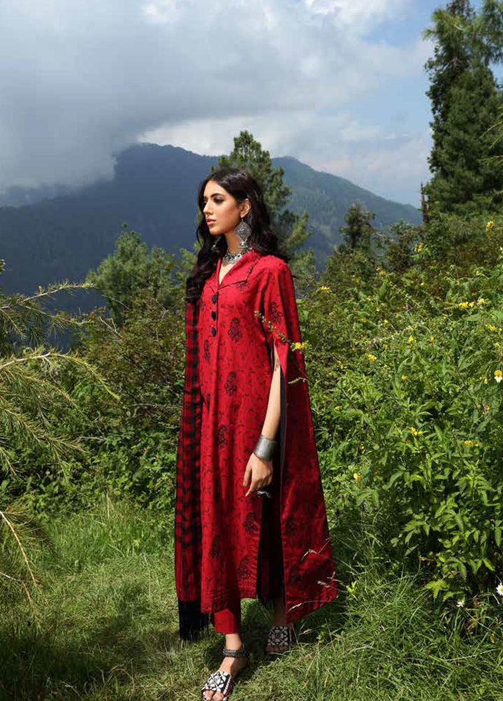 Gul Ahmed Embroidered Khaddar Suits Unstitched 3 Piece GA21JL AP-12032 - Winter Collection