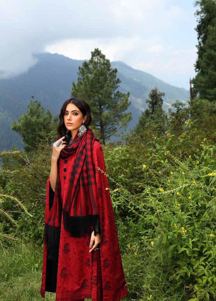 Gul Ahmed Embroidered Khaddar Suits Unstitched 3 Piece GA21JL AP-12032 - Winter Collection