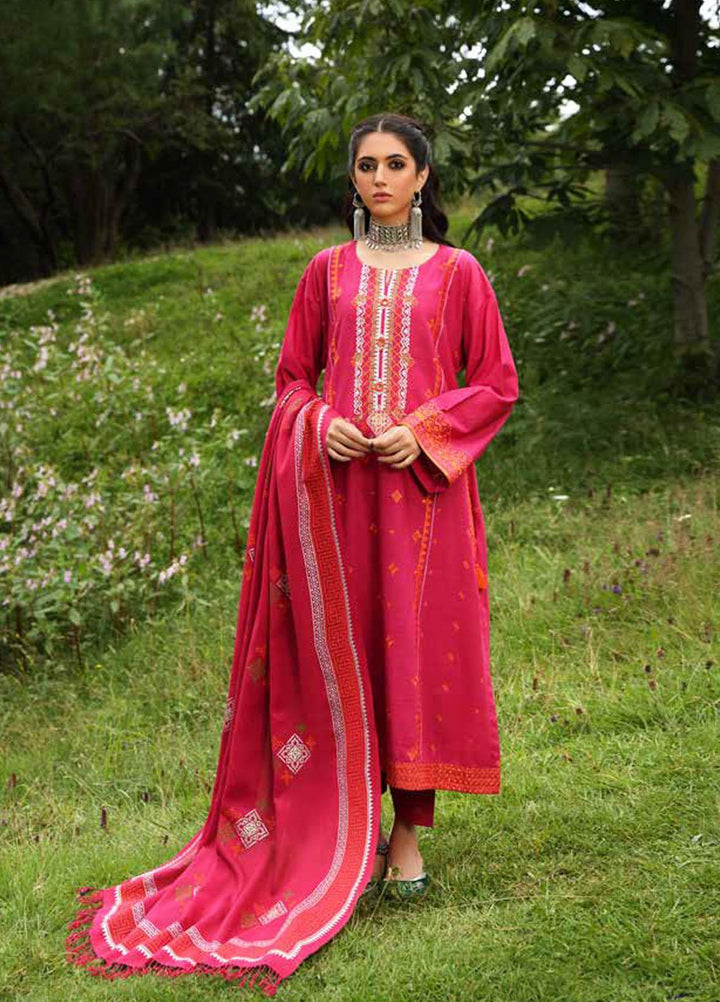 Gul Ahmed Embroidered Khaddar Suits Unstitched 3 Piece GA21JL AP-12039 - Winter Collection
