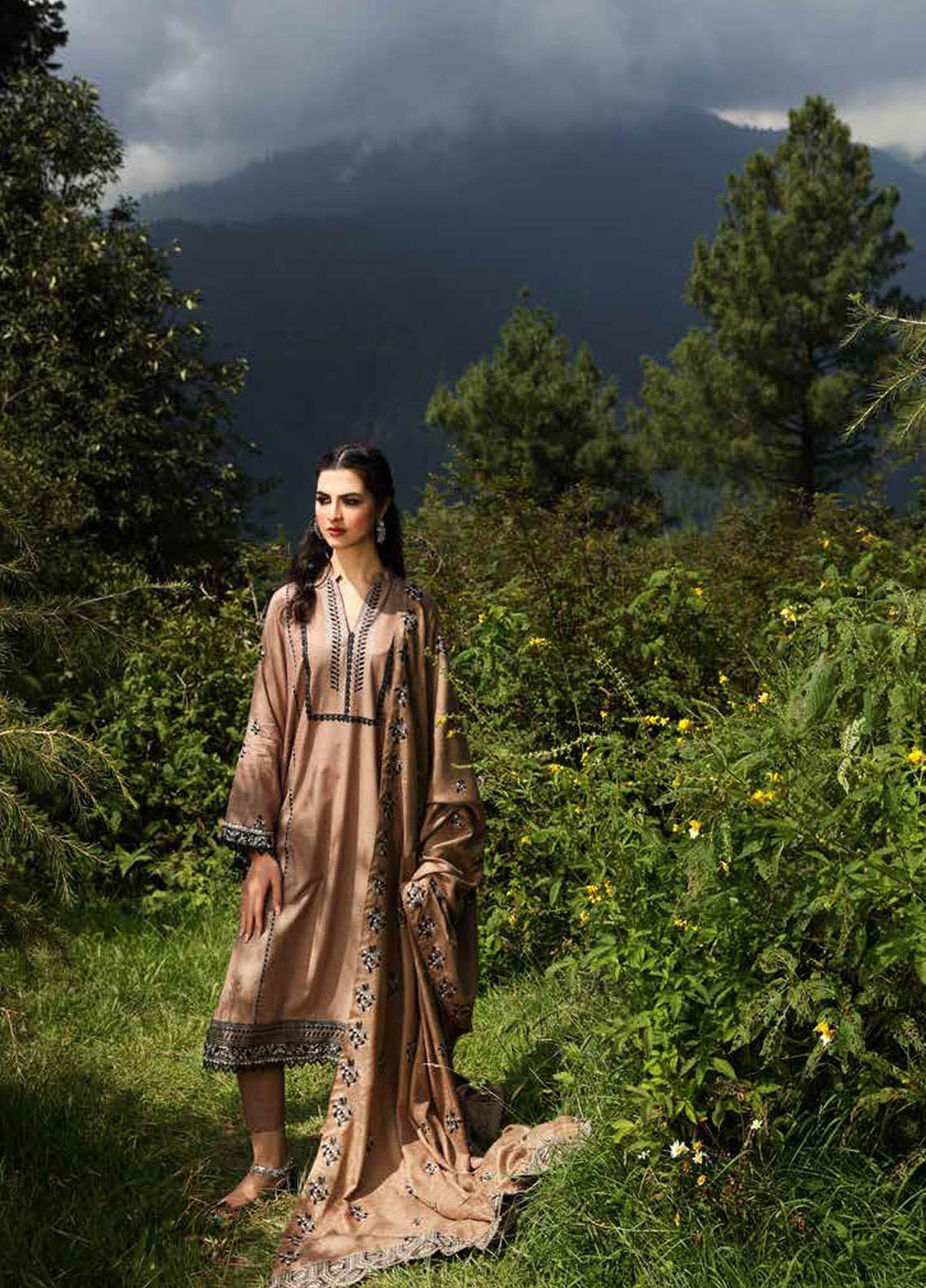 Gul Ahmed Embroidered Khaddar Suits Unstitched 3 Piece GA21JL AP-12040 - Winter Collection