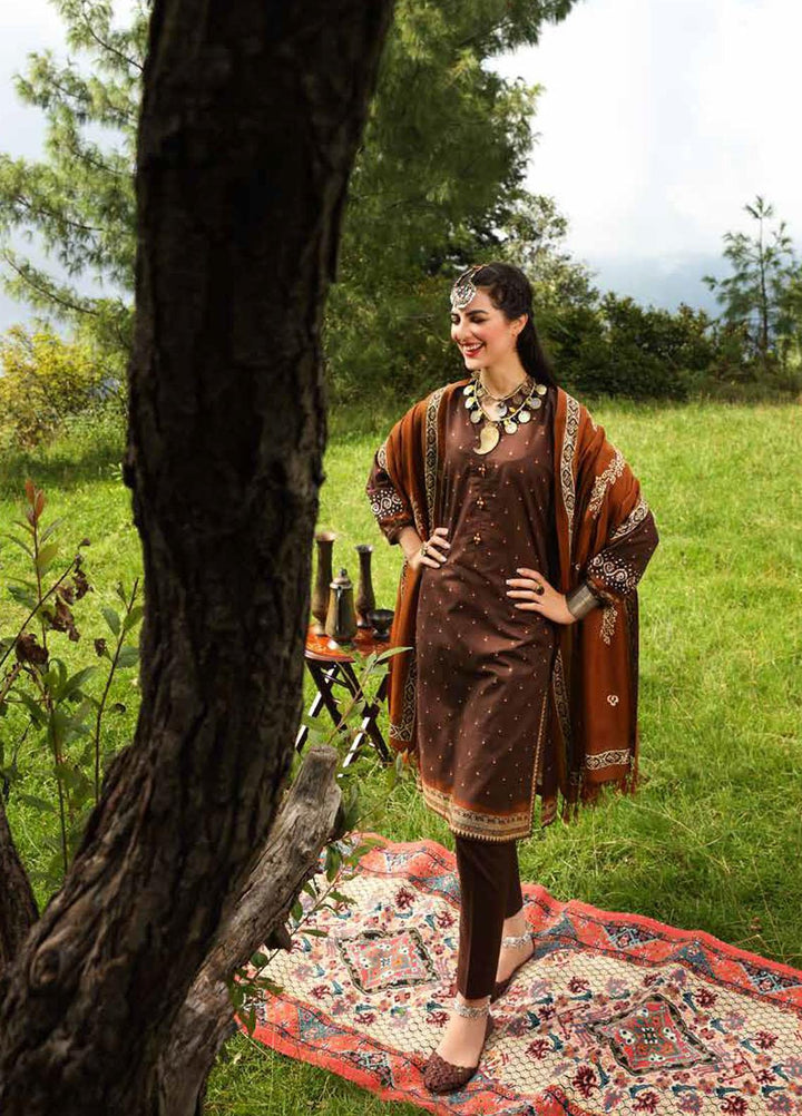 Gul Ahmed Embroidered Khaddar Suits Unstitched 3 Piece GA21JL AP-12057 - Winter Collection