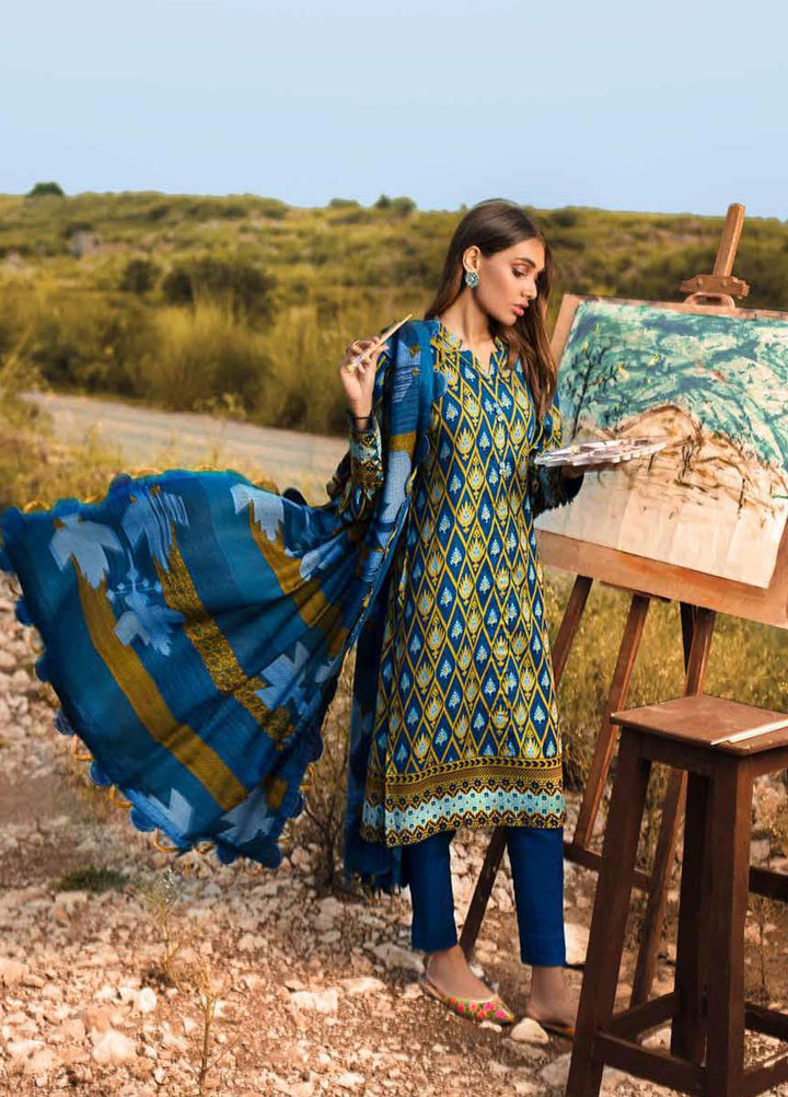 Gul Ahmed Printed Khaddar Suits Unstitched 3 Piece GA21JL AP-12058 - Winter Collection