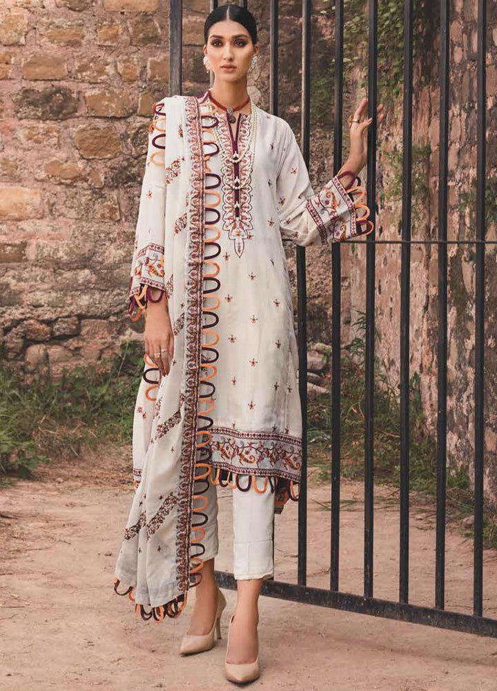 Gul Ahmed Embroidered Karandi Suits Unstitched 3 Piece GA21JL AY-12003 - Winter Collection