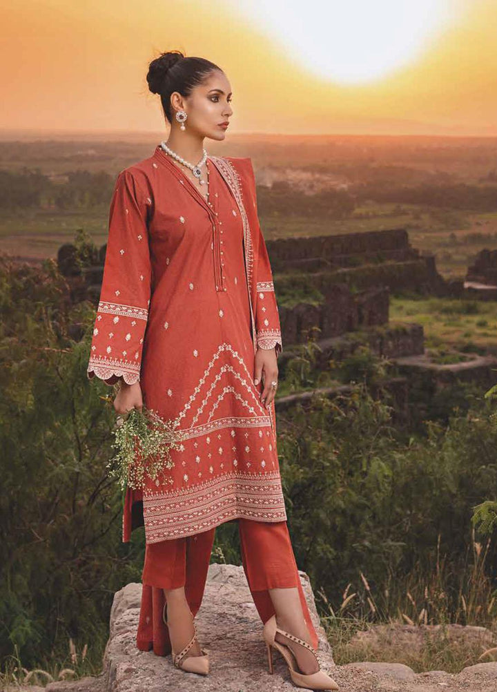 Gul Ahmed Embroidered Karandi Suits Unstitched 3 Piece GA21JL AY-12014 - Winter Collection